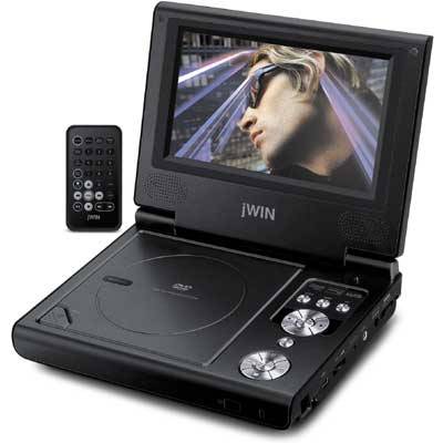 jWIN JD-VD768 7" Wide Screen Portable DVD / MPEG4 Player