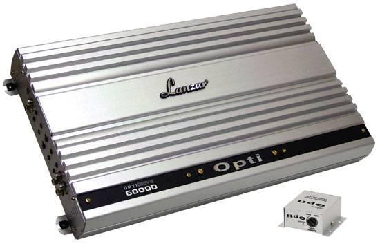 Lanzar OPTI6000D Optidrive Series 6000W Mono Block Digital Amplifier