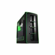 Raidmax Smilodon Black & Green, Side Window, front USB